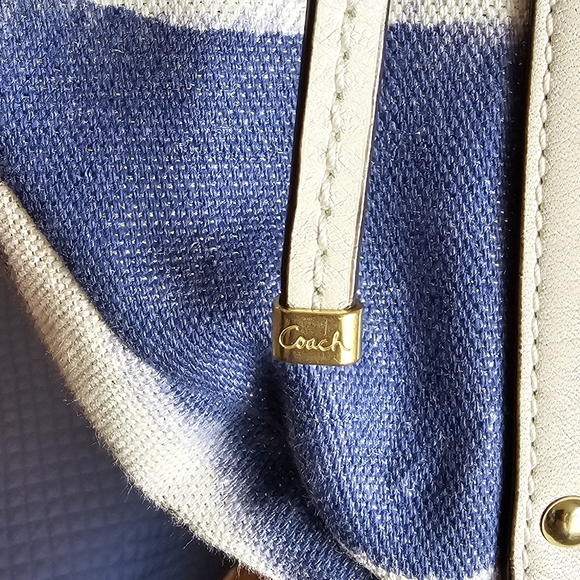 Authentic  Coach Audrey canvas large tote  #19574 EUC RARE  V-G - Picture 9 of 12